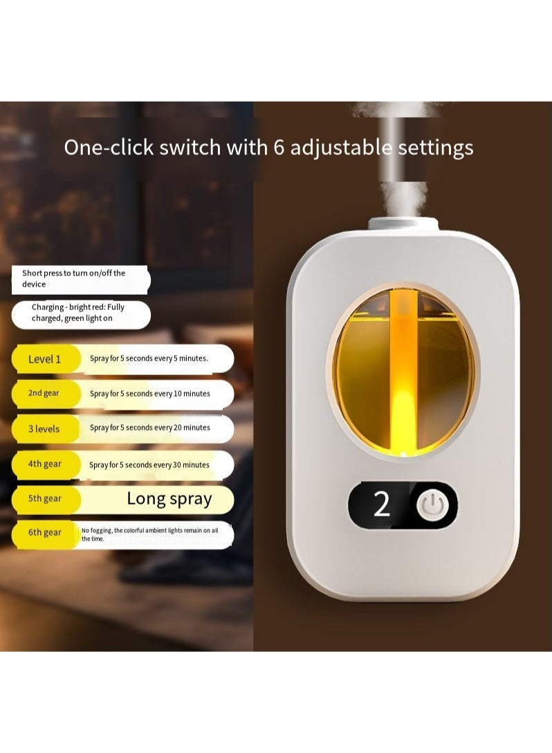 QZ Intelligent Automatic Aromatherapy Machine, Timed Automatic Spray, Digital Display, Lasting Deodorization, Suitable For Bedroom And Toilet, Air Freshener Diffuser(Does not contain essential oils) - Image 1